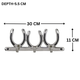 Horse Shoe Wall Hook - 3 Hooks