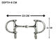 Horse Bit Wall Hook 9"