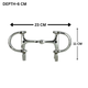 Horse Bit Wall Hook 7"
