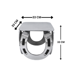 Horse Shoe Stool Side Table