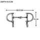 Horse Bit Wall Hook 9"