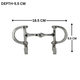 Horse Bit Wall Hook 7"