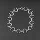 Horseshoe Bracelet Silver Plated | Equestrian Lucky Horseshoe Chain Bracelet 7.5 Inch