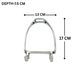 Horse Stirrup Wall Hook 6.5"
