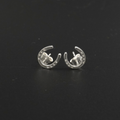 Horseshoe Earrings Silver Plated | Equestrian Lucky Horseshoe Stud Earrings