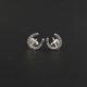 Horseshoe Earrings Silver Plated | Equestrian Lucky Horseshoe Stud Earrings