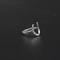 Horseshoe Ring Silver Plated | Fixed Size 1 Equestrian Lucky Horseshoe Ring