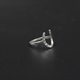 Horseshoe Ring Silver Plated | Fixed Size 1 Equestrian Lucky Horseshoe Ring