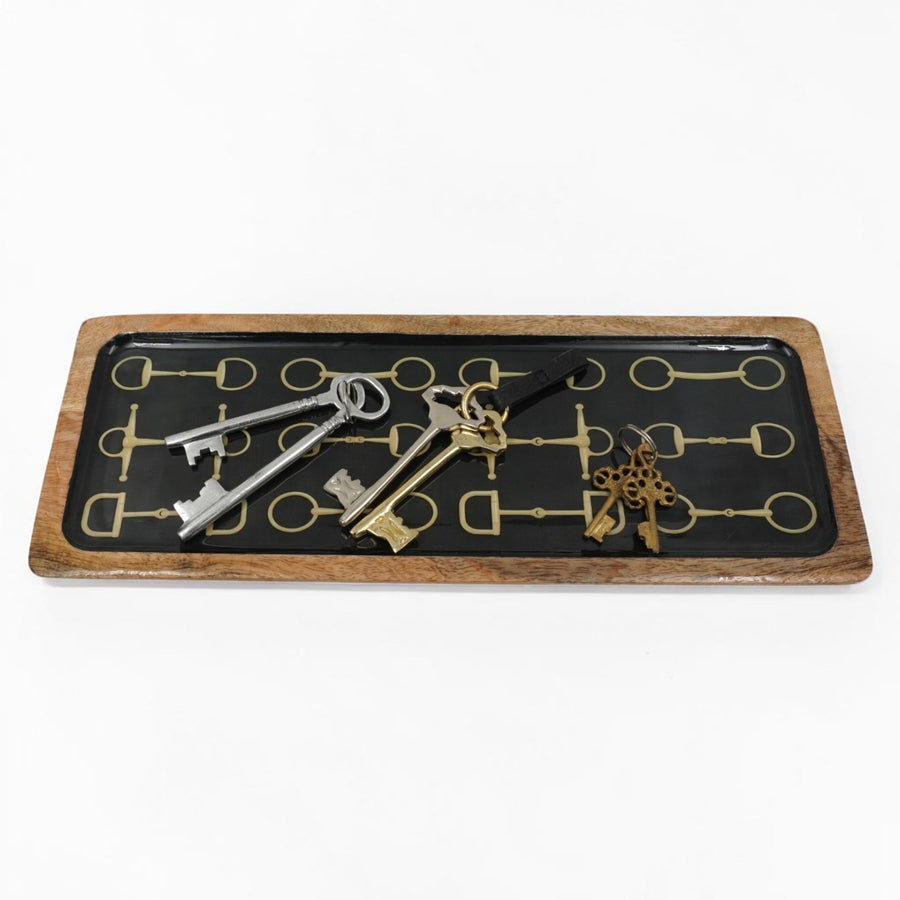 Horse Bit Tray Acrylic Finish Rectangular 16"