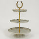 Horse Shoe Cake Stand 3-Tier Oval