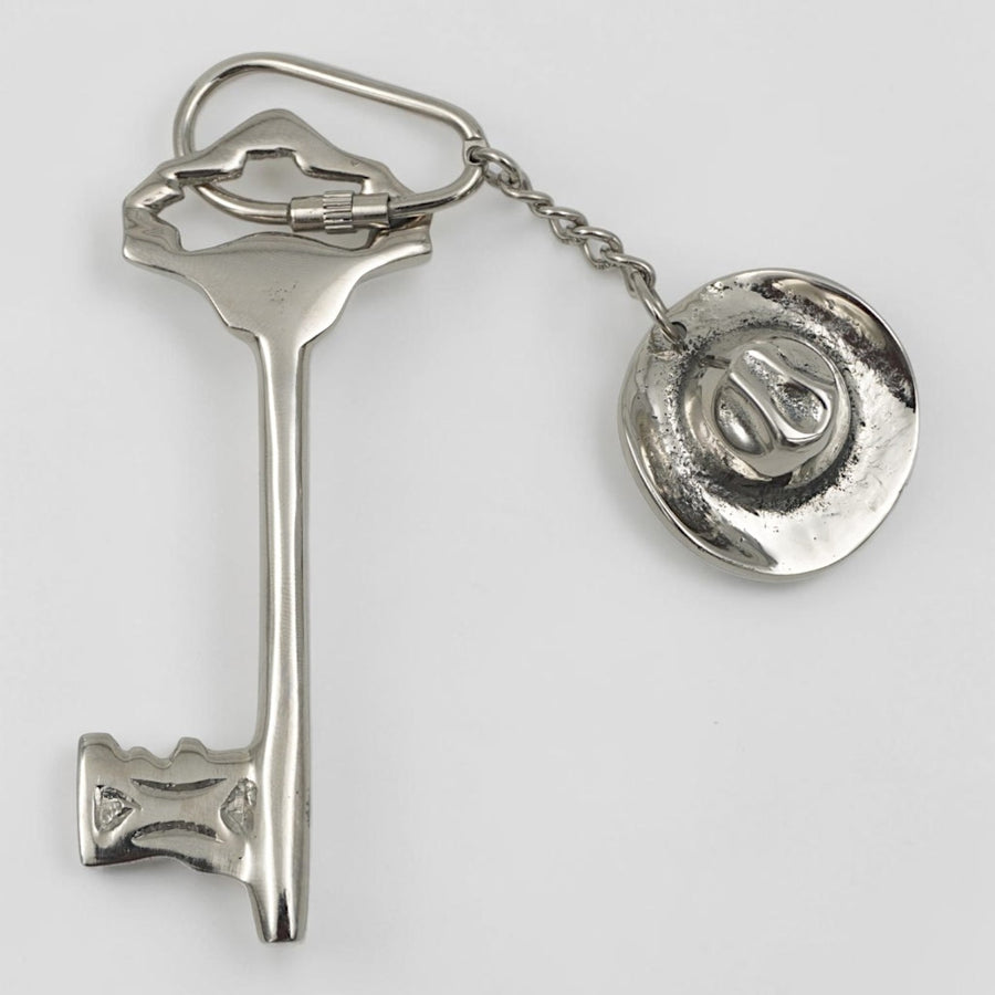 Cowboy Horse Hat Keyring