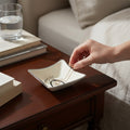 Horse Stirrup Bowl Acrylic Finish 4-Corner Square 7.5"