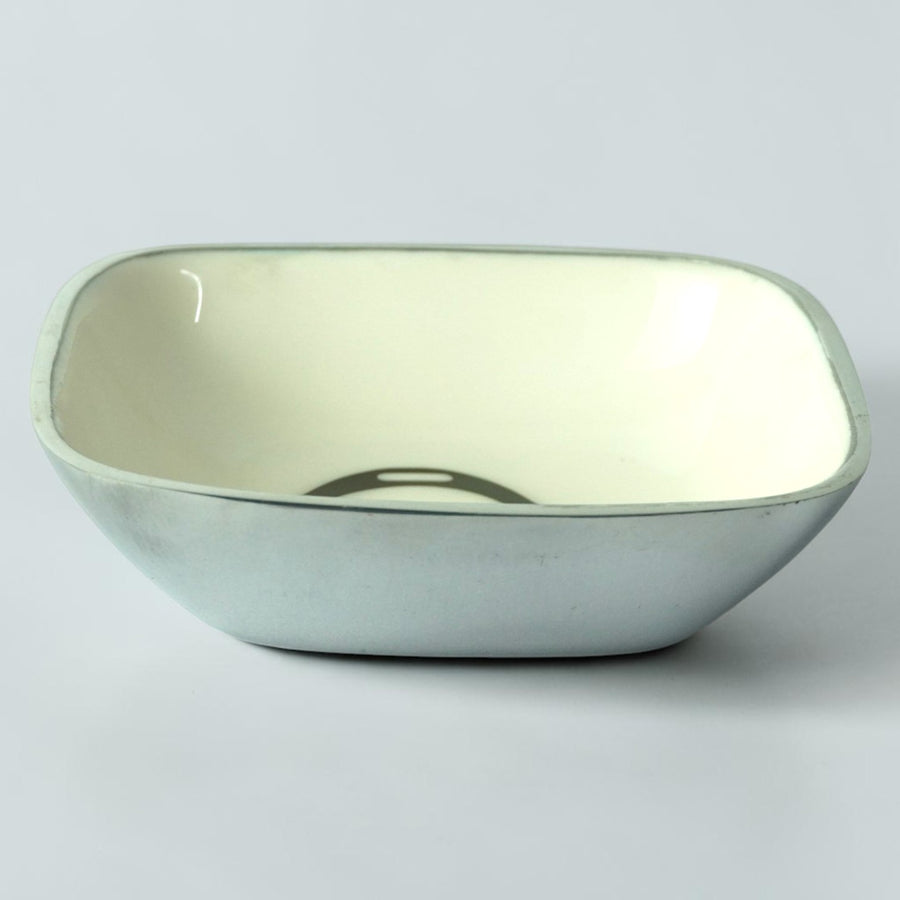 Horse Stirrup Bowl Acrylic Finish Square 4.5"