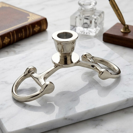 Horse Bit Candle Stand 8"