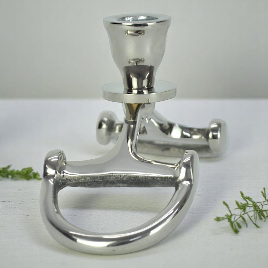 Horse Stirrup Candle Stand Small