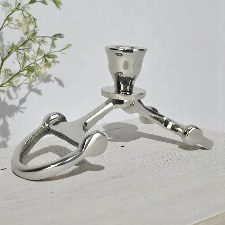 Horse Stirrup Candle Stand Small
