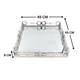 Horse Bit Tray 14.5" Square