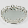 Equestrian Horse Bit Mirror Tray - Cast Aluminium Nickel Plated | 21 Inch DiameterXX