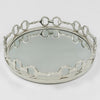 Equestrian Horse Bit Mirror Tray - Cast Aluminium Nickel Plated | 21 Inch DiameterXX