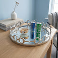 Equestrian Horse Bit Mirror Tray - Cast Aluminium Nickel Plated | 21 Inch DiameterXX