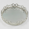 Equestrian Horse Bit Mirror Tray - Cast Aluminium Nickel Plated | 21 Inch DiameterXX