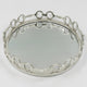 Equestrian Horse Bit Mirror Tray - Cast Aluminium Nickel Plated | 21 Inch DiameterXX