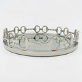 Equestrian Horse Bit Mirror Tray - Cast Aluminium Nickel Plated | 21 Inch DiameterXX