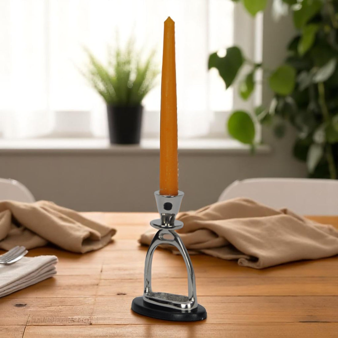 Horse Stirrup Candle Stand Large