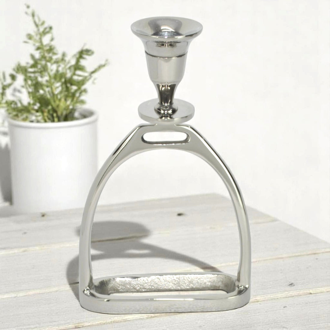Horse Stirrup Candle Stand Large