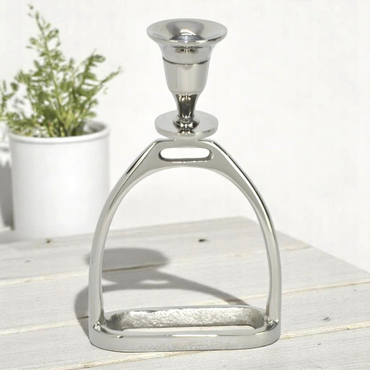 Horse Stirrup Candle Stand Large