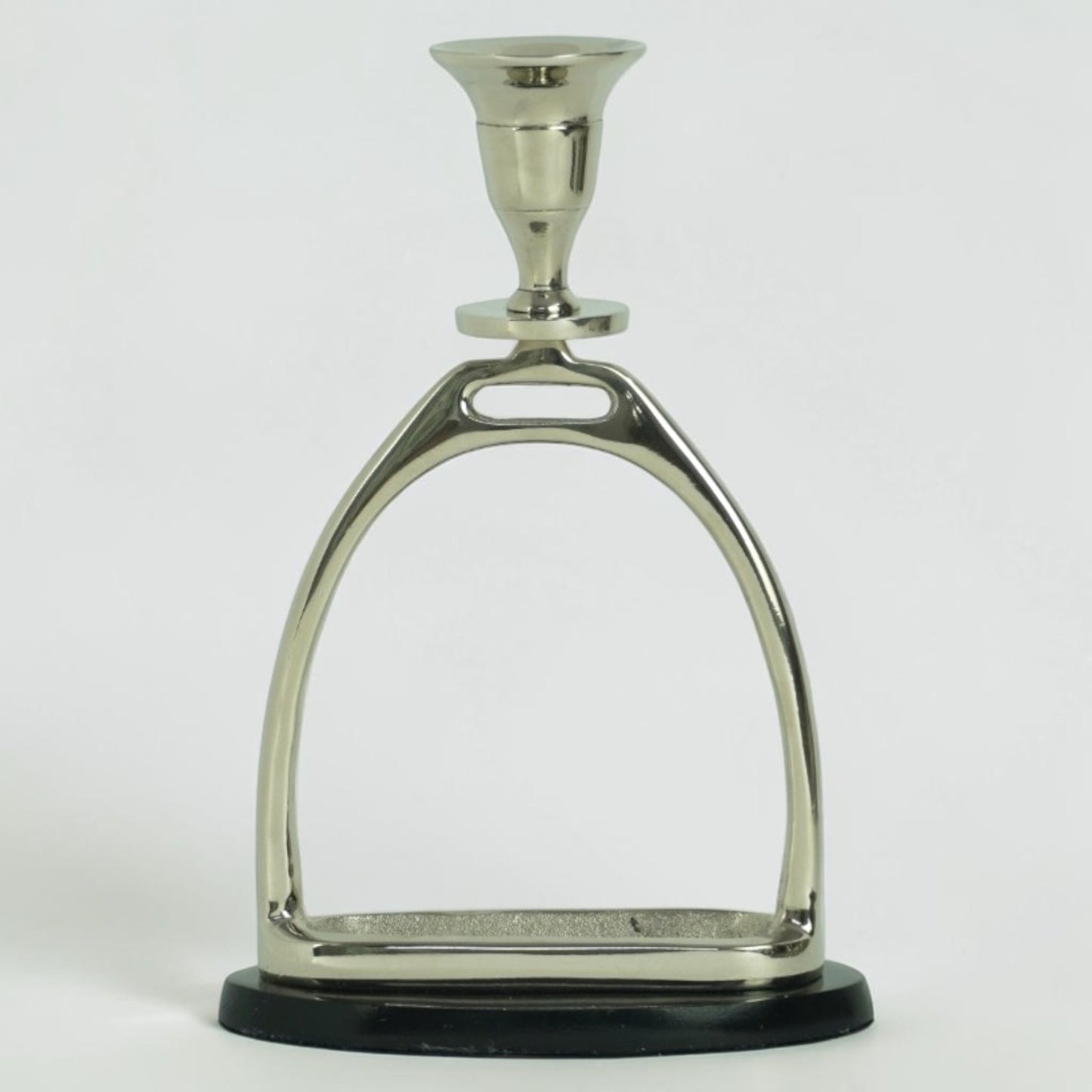 Horse Stirrup Candle Stand 9"