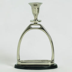 Horse Stirrup Candle Stand 9"