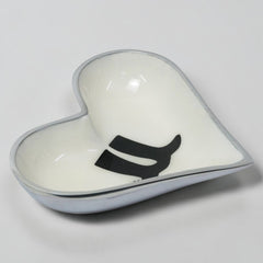 Horse Boot Bowl Acrylic Finish Heart Shape 6"