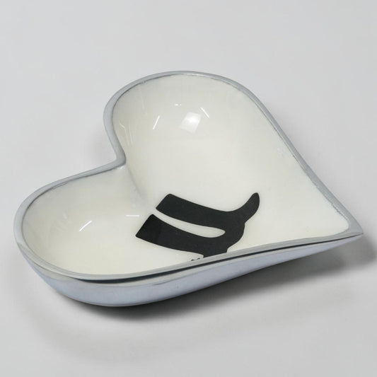 Horse Boot Bowl Acrylic Finish Heart Shape 6"