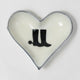 Horse Boot Bowl Acrylic Finish Heart Shape 6"