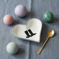 Horse Boot Bowl Acrylic Finish Heart Shape 6"