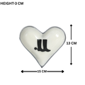 Horse Boot Bowl Acrylic Finish Heart Shape 6"