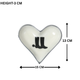 Horse Boot Bowl Acrylic Finish Heart Shape 6"
