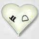 Horse Stirrup Boot Bowl Acrylic Finish Heart Shape 10"