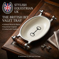 Horse Bit Bowl with Handles Acrylic Finish Oval