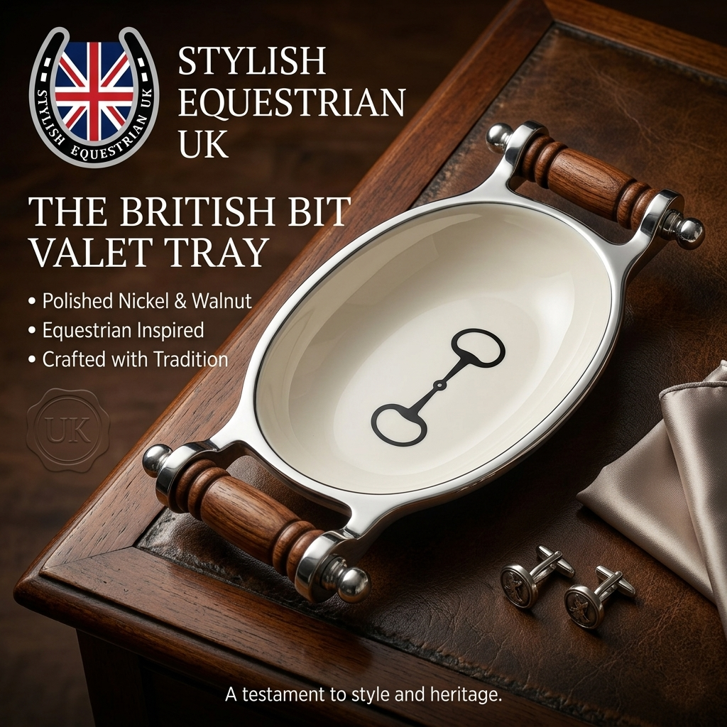 Horse Bit Bowl with Handles Acrylic Finish Oval