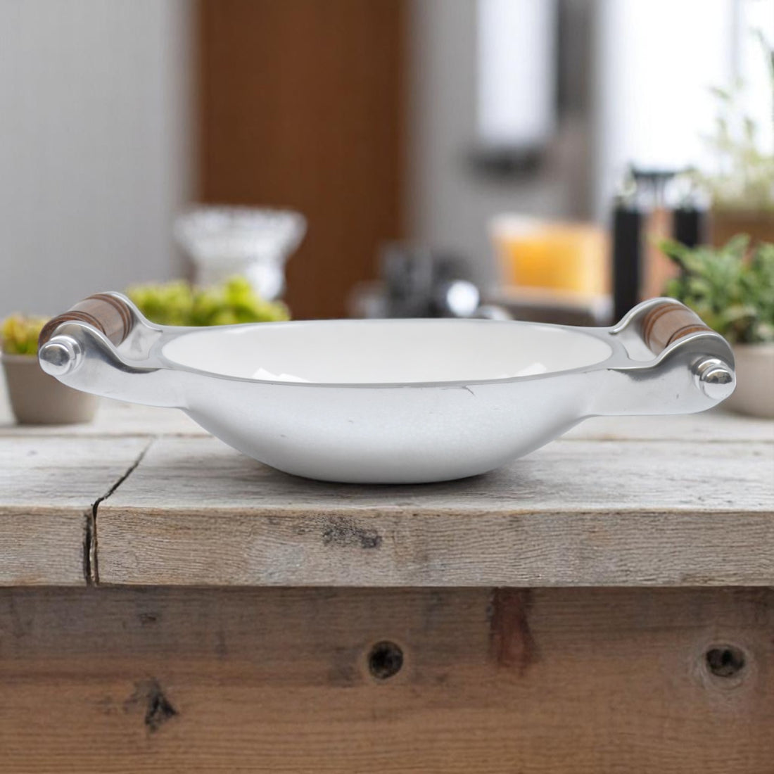 Horse Stirrup Oval Bowl with Handles