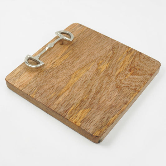 Horse Bit Chopping Board Square 8"