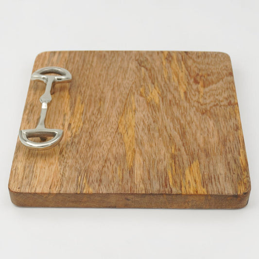 Horse Bit Chopping Board Square 8"