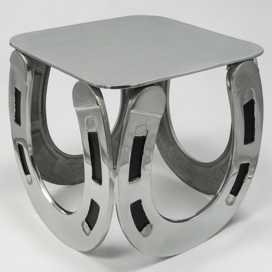 Horse Shoe Stool Side Table