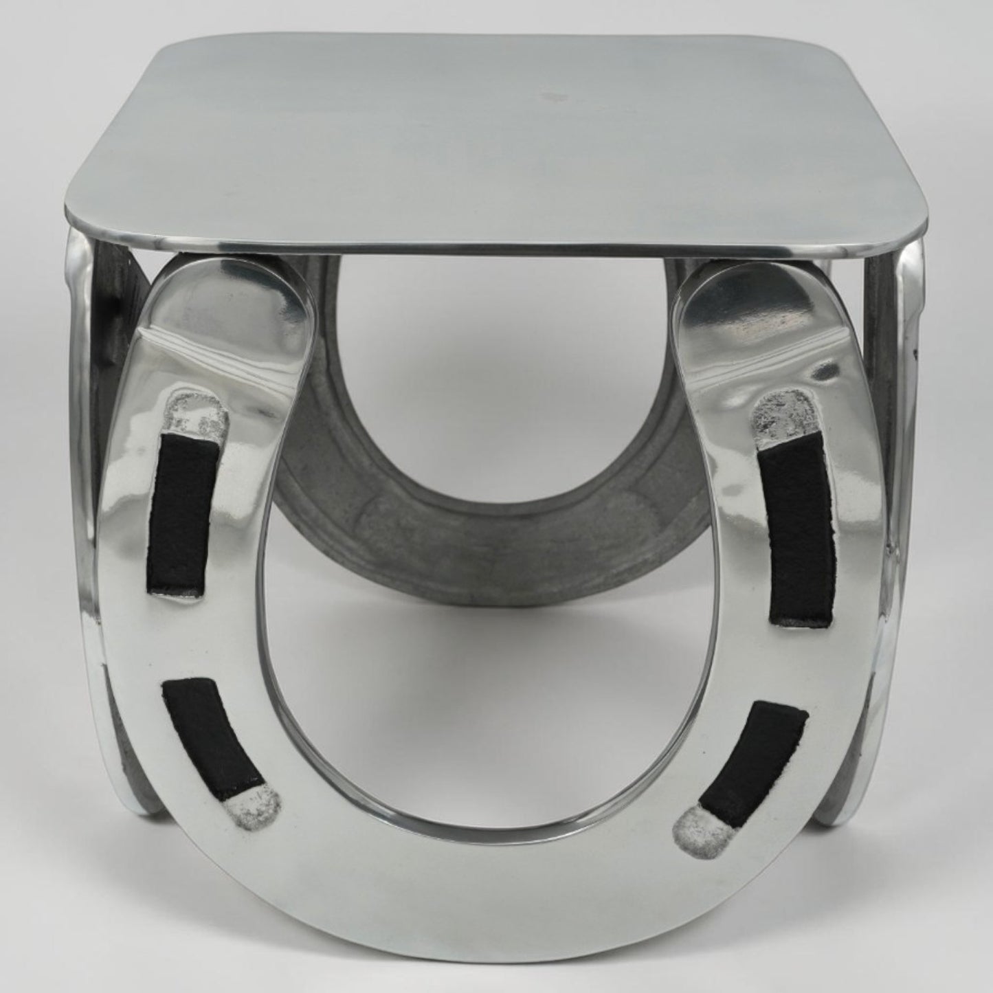Horse Shoe Stool Side Table