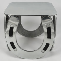 Horse Shoe Stool Side Table