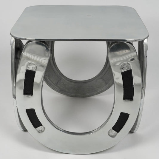 Horse Shoe Stool Side Table