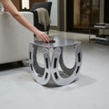 Horse Shoe Stool Side Table