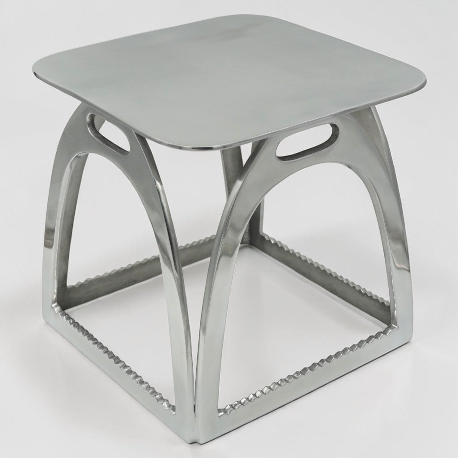 Horse Stirrup Stool Side Table